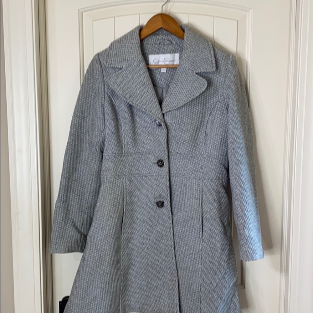 Gray wool coat